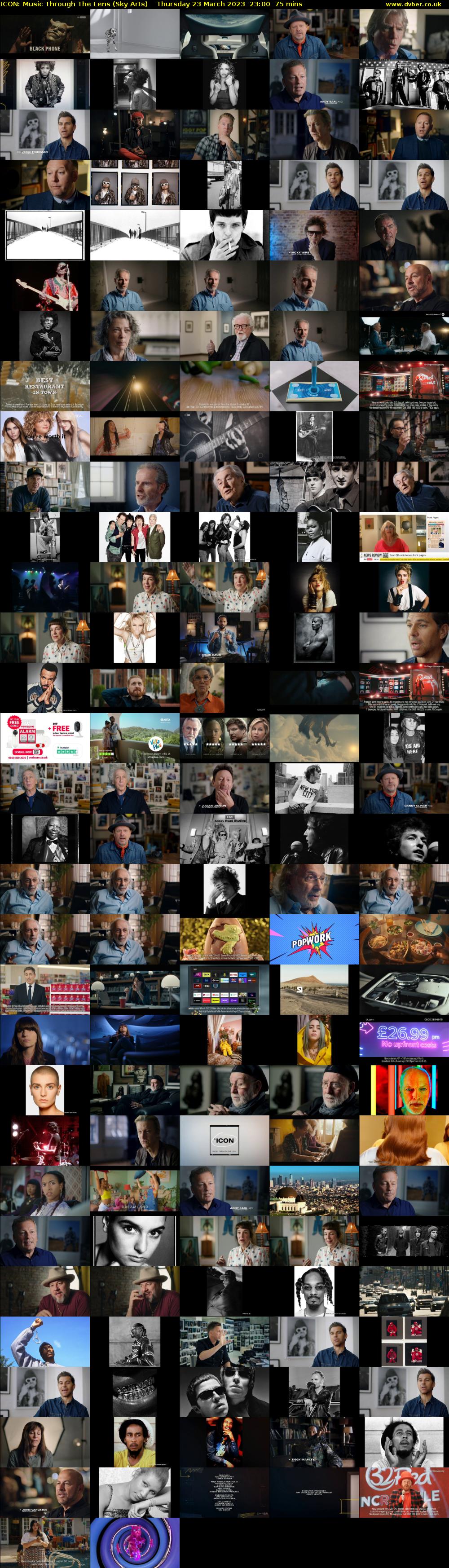 ICON: Music Through The Lens (Sky Arts) Thursday 23 March 2023 23:00 - 00:15