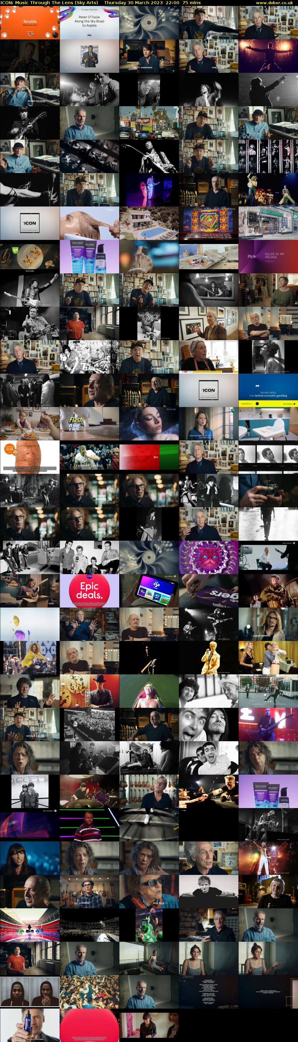 ICON: Music Through The Lens (Sky Arts) Thursday 30 March 2023 22:00 - 23:15