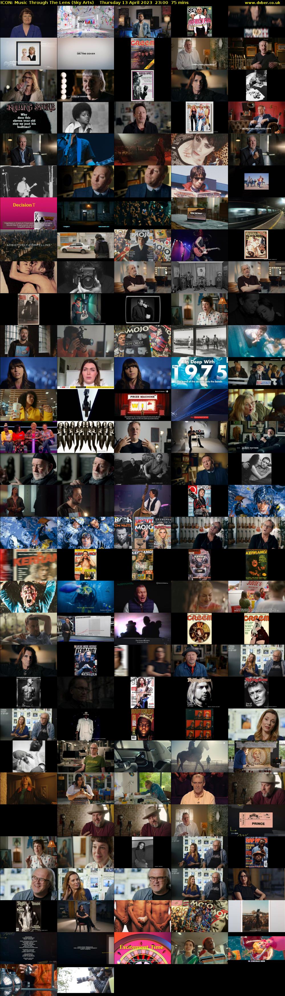 ICON: Music Through The Lens (Sky Arts) Thursday 13 April 2023 23:00 - 00:15