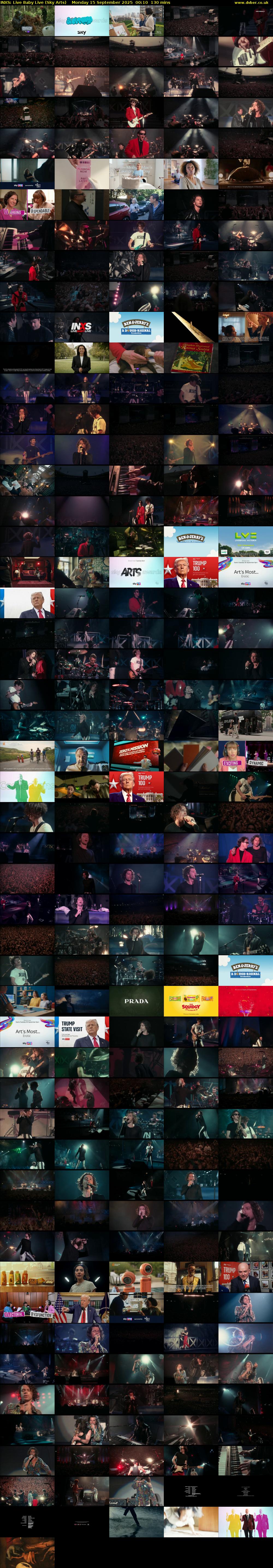 INXS: Live Baby Live (Sky Arts) Monday 15 September 2025 00:10 - 02:20