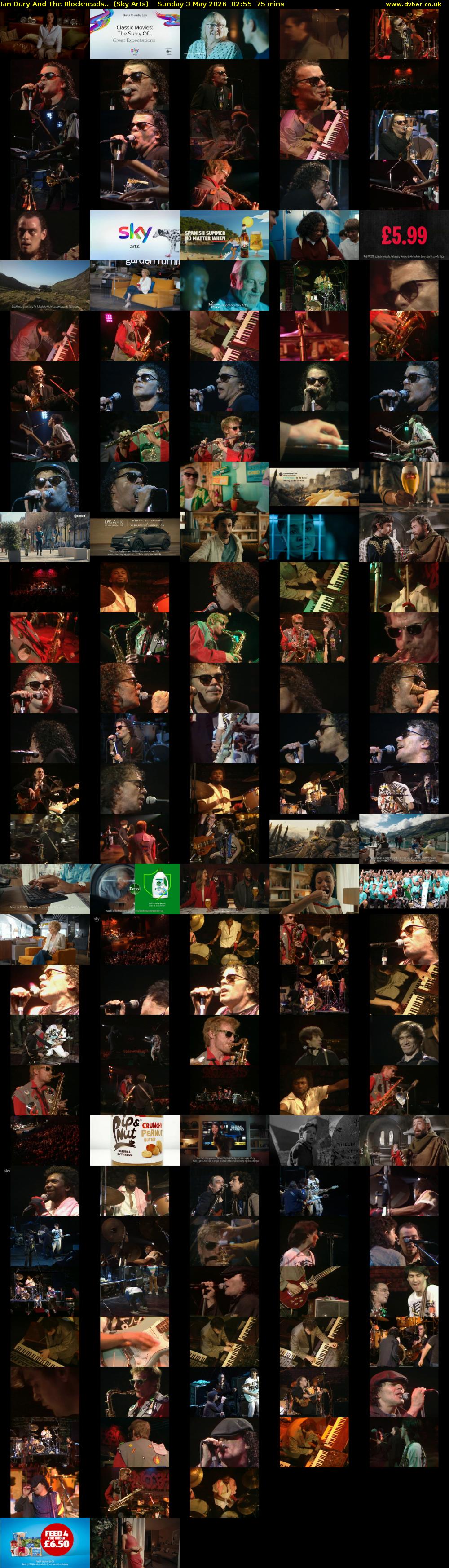 Ian Dury And The Blockheads... (Sky Arts) Sunday 3 May 2026 02:55 - 04:10
