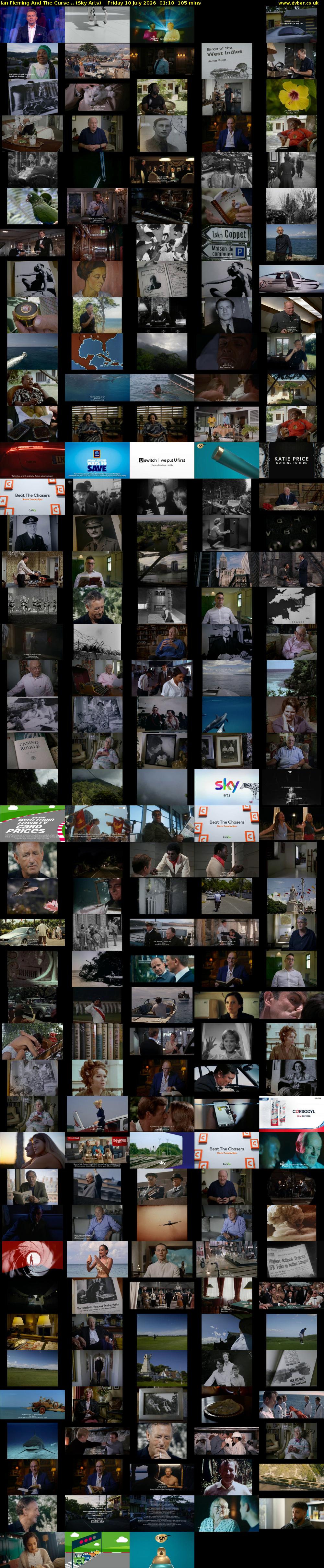 Ian Fleming And The Curse... (Sky Arts) Friday 10 July 2026 01:10 - 02:55