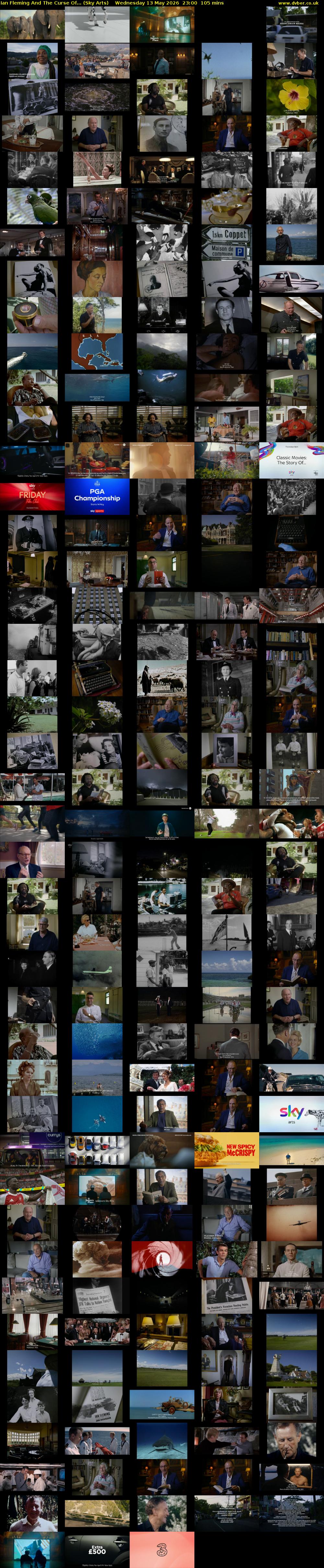 Ian Fleming And The Curse Of... (Sky Arts) Wednesday 13 May 2026 23:00 - 00:45