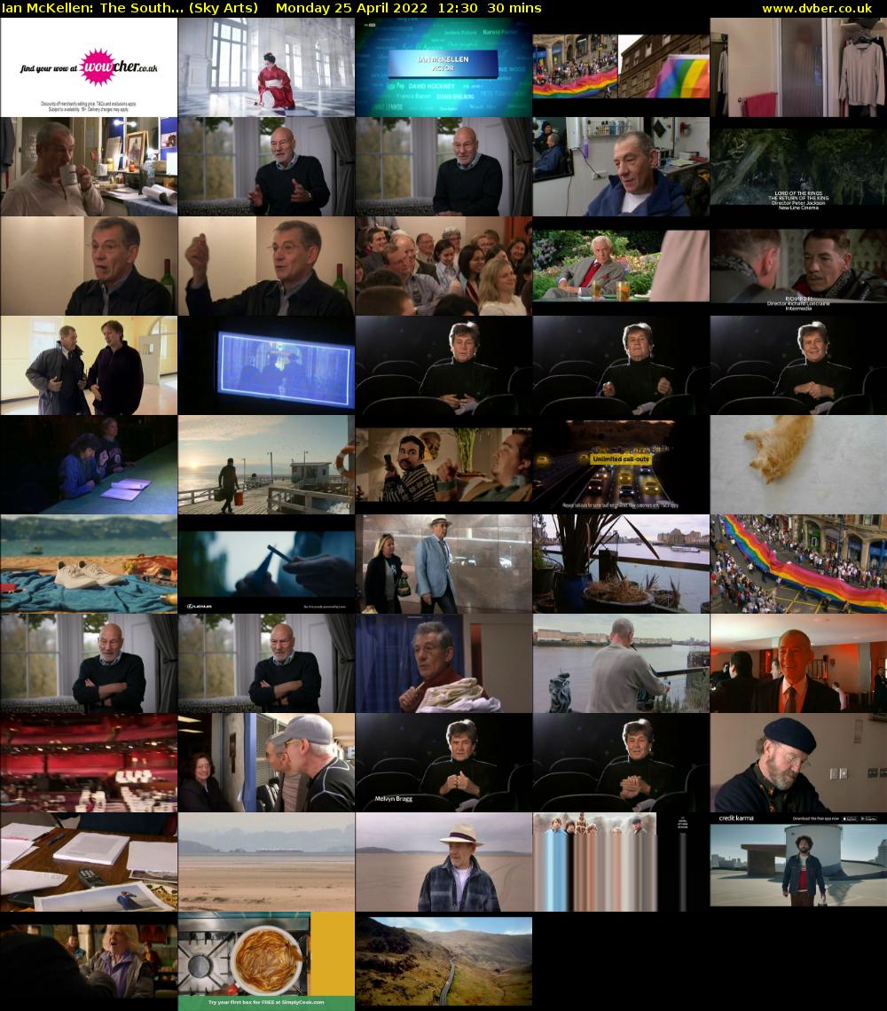 Ian McKellen: The South... (Sky Arts) Monday 25 April 2022 12:30 - 13:00