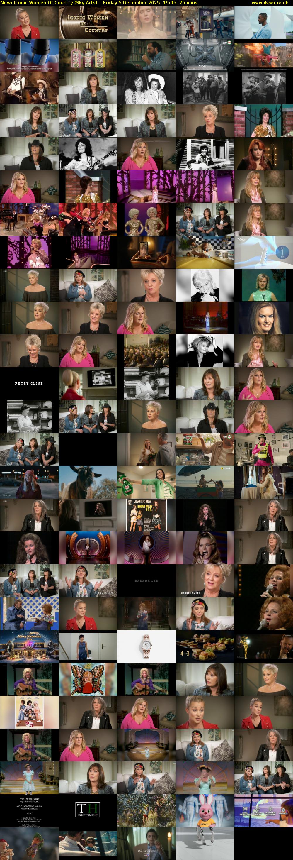 Iconic Women Of Country (Sky Arts) Friday 5 December 2025 19:45 - 21:00