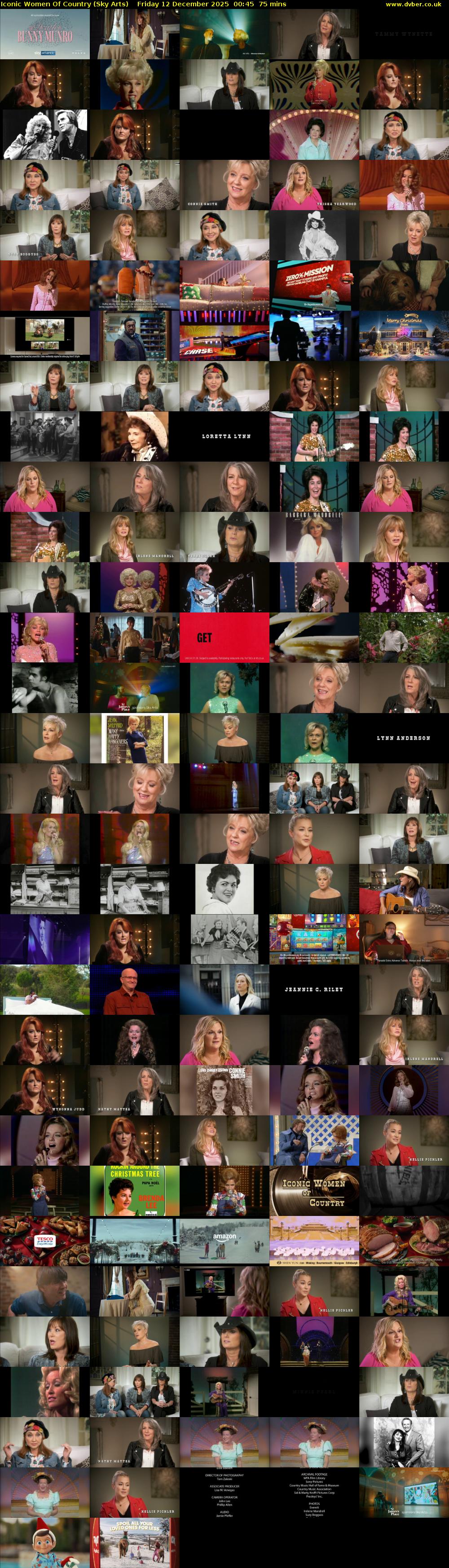 Iconic Women Of Country (Sky Arts) Friday 12 December 2025 00:45 - 02:00