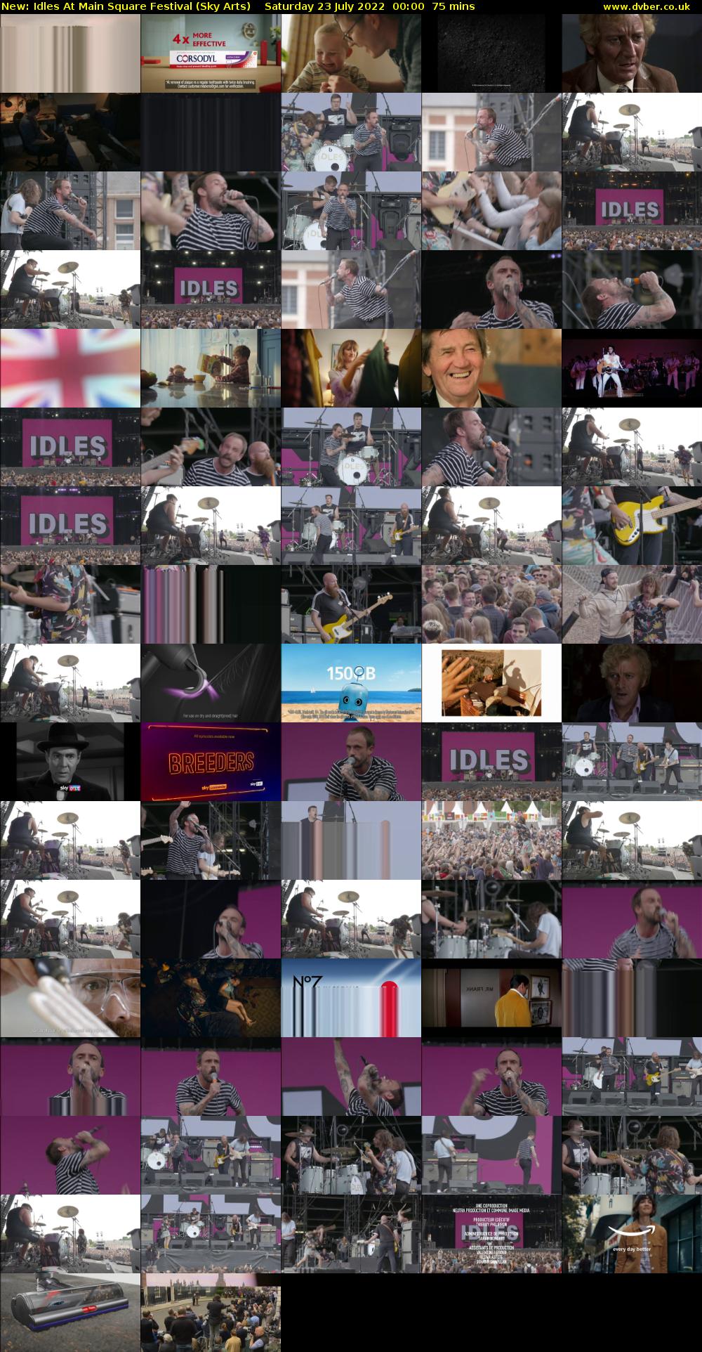 Idles At Main Square Festival (Sky Arts) Saturday 23 July 2022 00:00 - 01:15