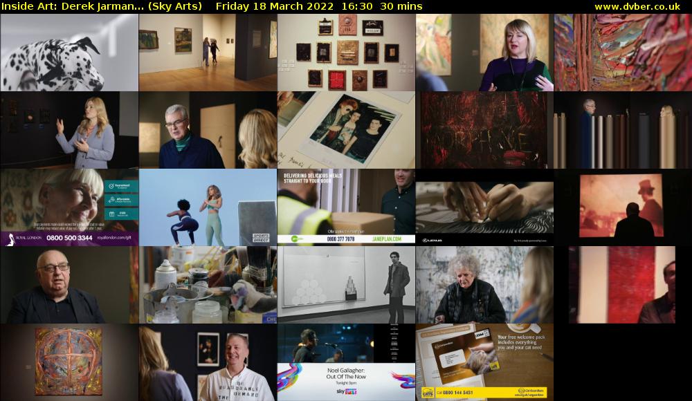 Inside Art: Derek Jarman... (Sky Arts) Friday 18 March 2022 16:30 - 17:00