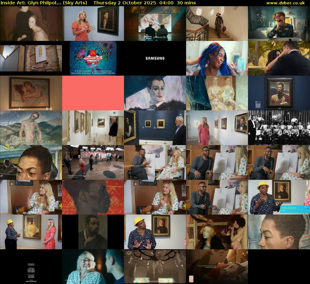 Inside Art: Glyn Philpot... (Sky Arts) Thursday 2 October 2025 04:00 - 04:30