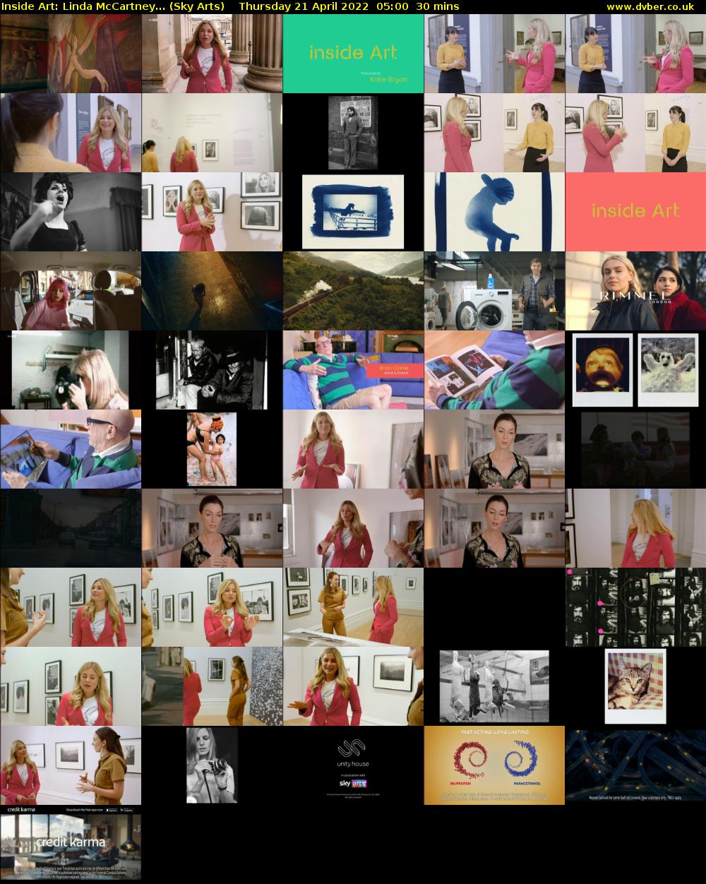 Inside Art: Linda McCartney... (Sky Arts) Thursday 21 April 2022 05:00 - 05:30