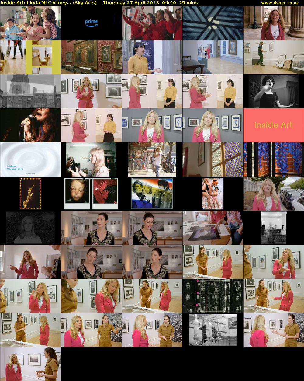 Inside Art: Linda McCartney... (Sky Arts) Thursday 27 April 2023 04:40 - 05:05