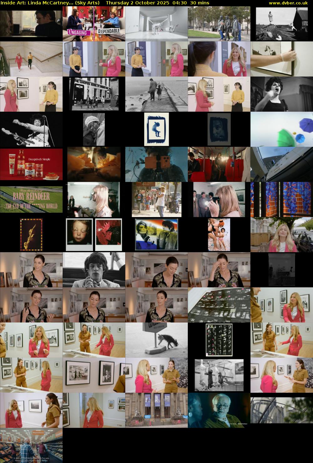 Inside Art: Linda McCartney... (Sky Arts) Thursday 2 October 2025 04:30 - 05:00