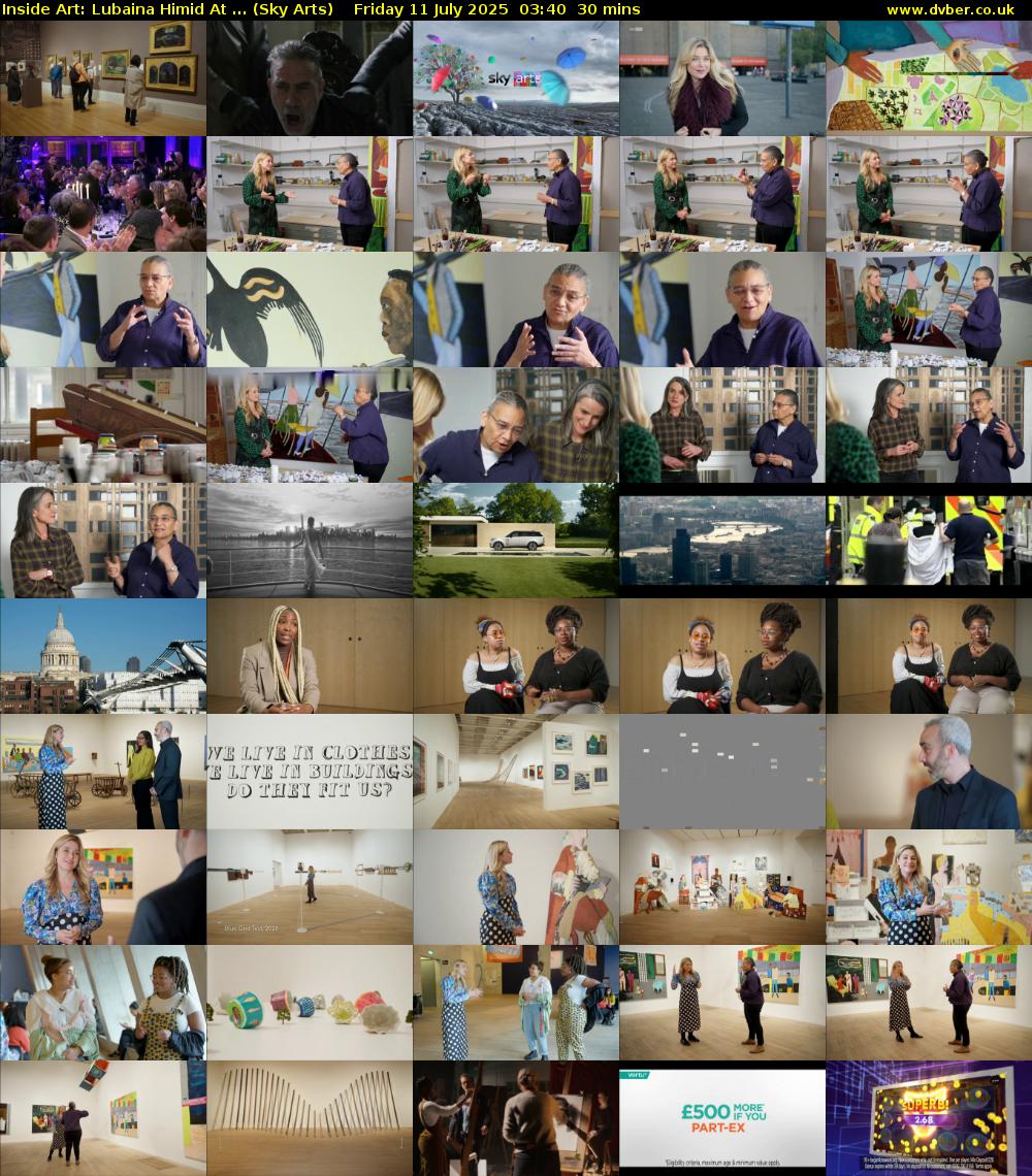 Inside Art: Lubaina Himid At ... (Sky Arts) Friday 11 July 2025 03:40 - 04:10