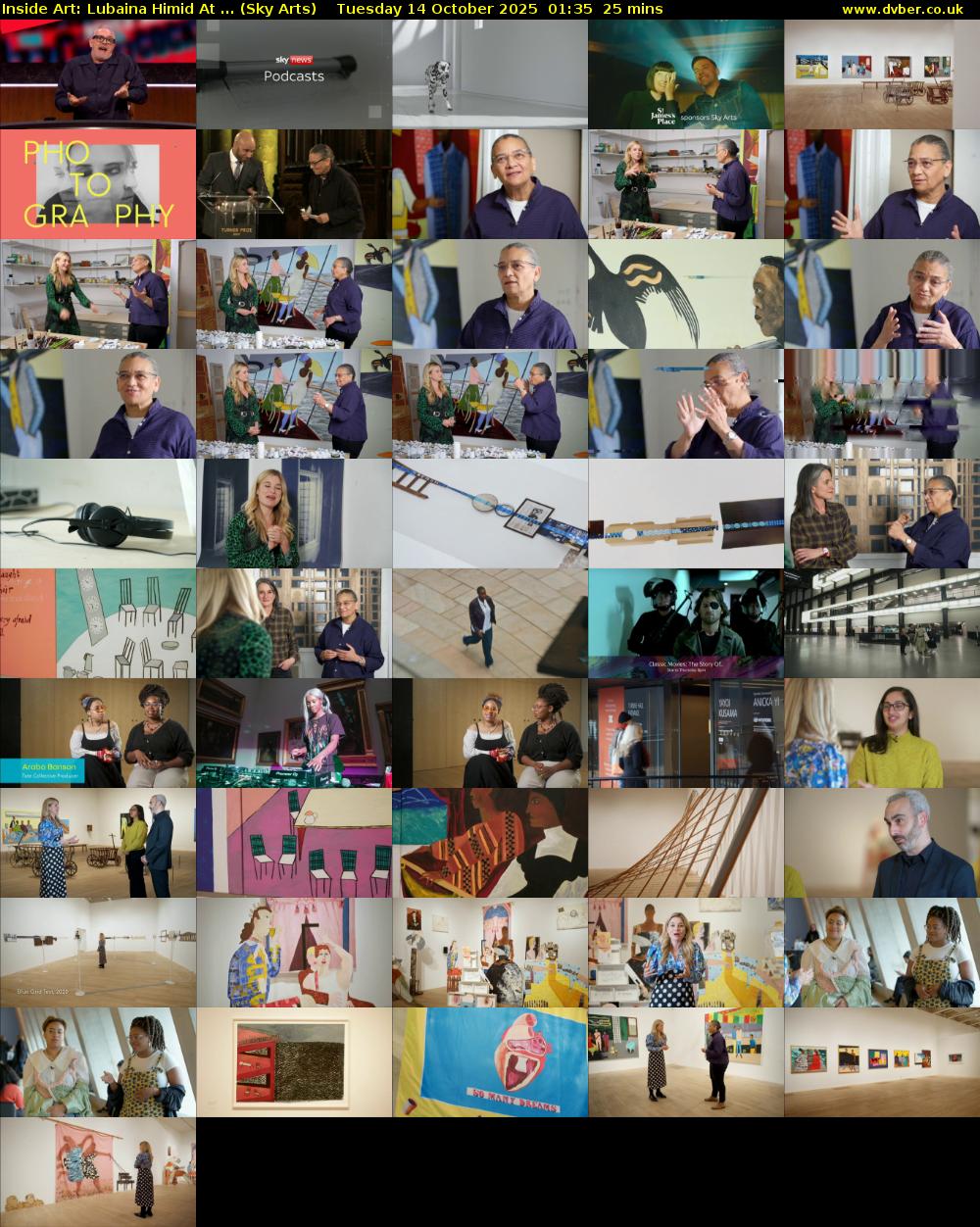 Inside Art: Lubaina Himid At ... (Sky Arts) Tuesday 14 October 2025 01:35 - 02:00