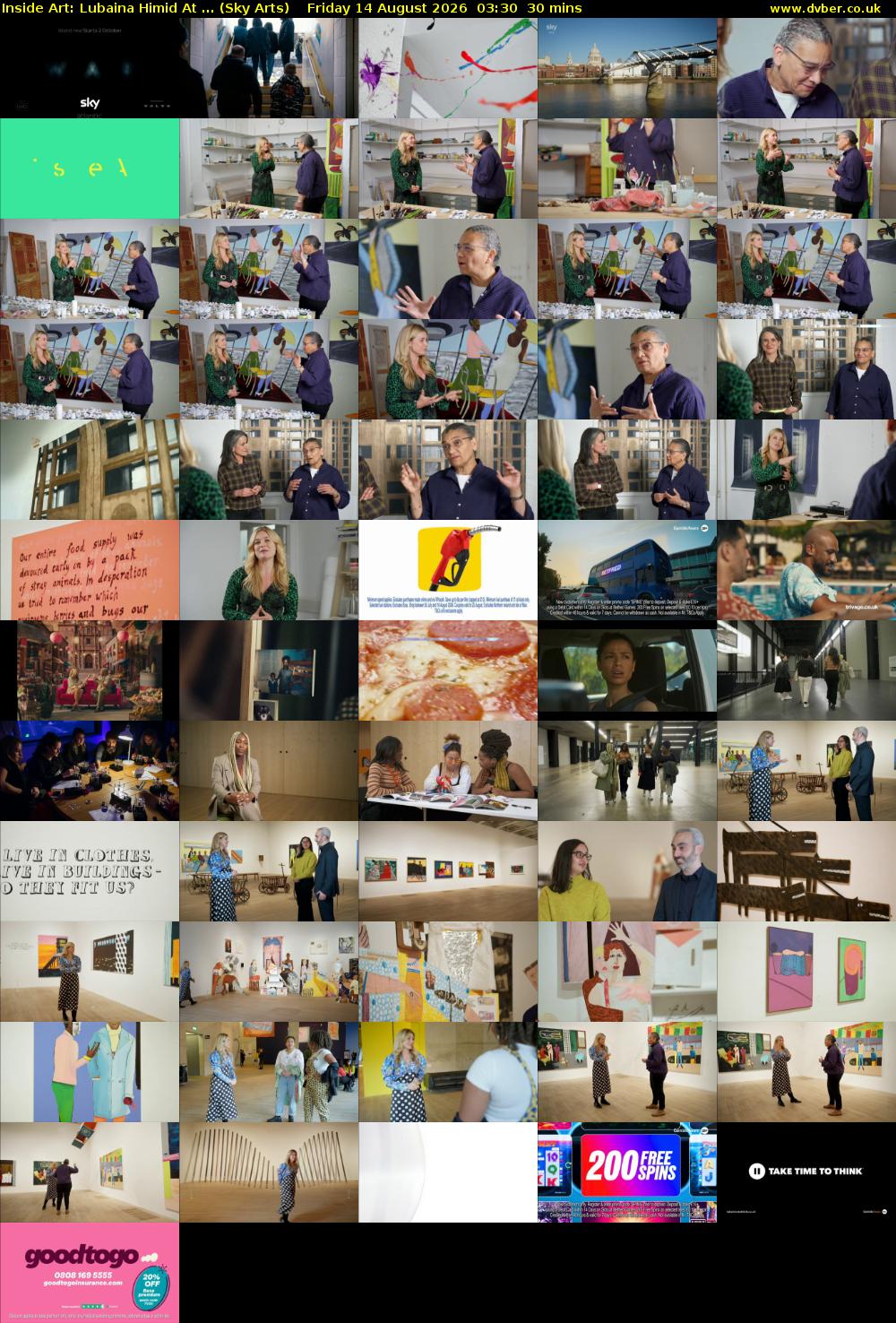 Inside Art: Lubaina Himid At ... (Sky Arts) Friday 14 August 2026 03:30 - 04:00