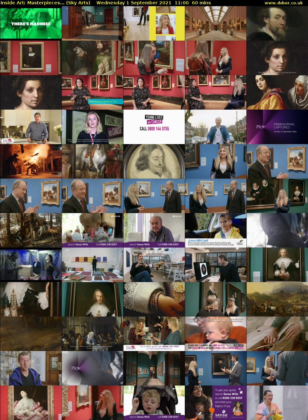 Inside Art: Masterpieces... (Sky Arts) Wednesday 1 September 2021 12:00 - 13:00