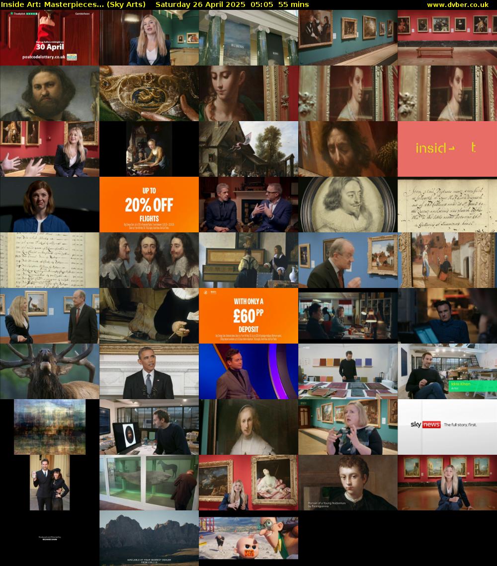 Inside Art: Masterpieces... (Sky Arts) Saturday 26 April 2025 05:05 - 06:00