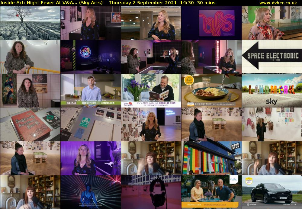 Inside Art: Night Fever At V&A... (Sky Arts) Thursday 2 September 2021 15:30 - 16:00