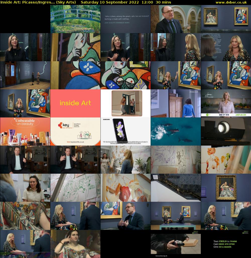 Inside Art: Picasso/Ingres... (Sky Arts) Saturday 10 September 2022 12:00 - 12:30