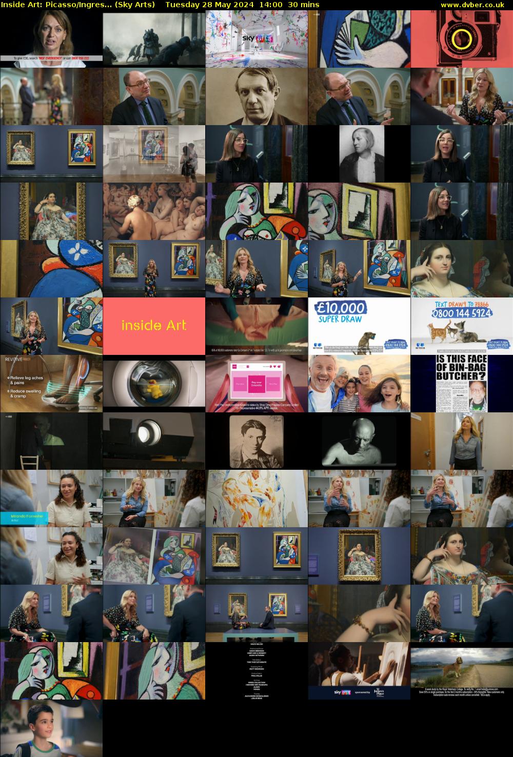 Inside Art: Picasso/Ingres... (Sky Arts) Tuesday 28 May 2024 14:00 - 14:30