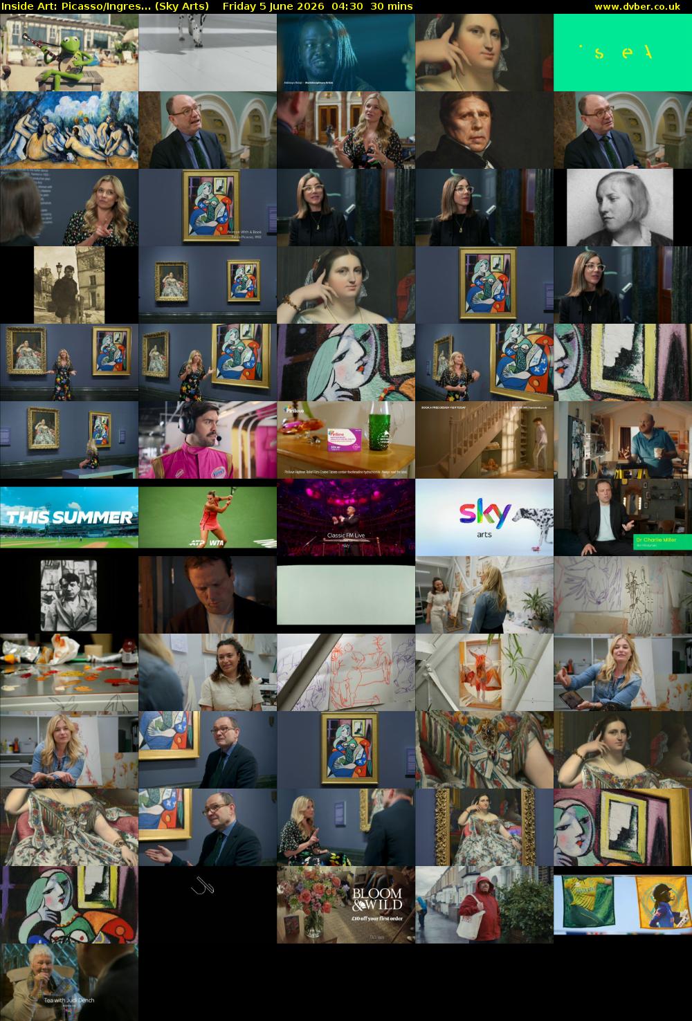 Inside Art: Picasso/Ingres... (Sky Arts) Friday 5 June 2026 04:30 - 05:00