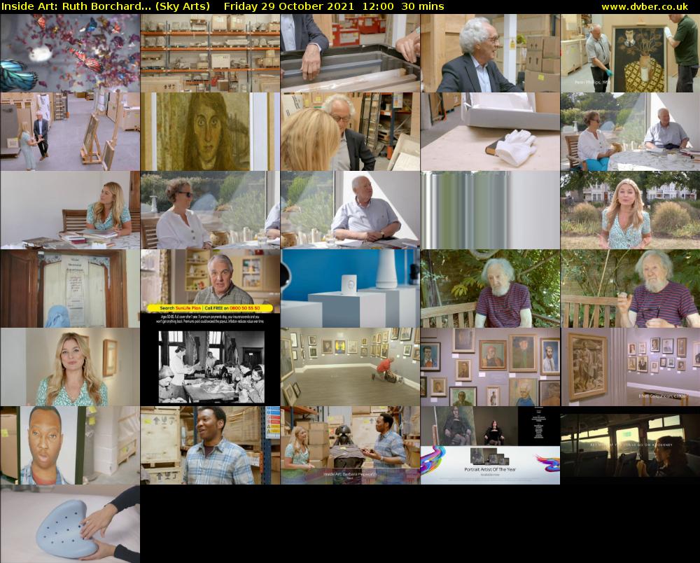 Inside Art: Ruth Borchard... (Sky Arts) Friday 29 October 2021 12:00 - 12:30
