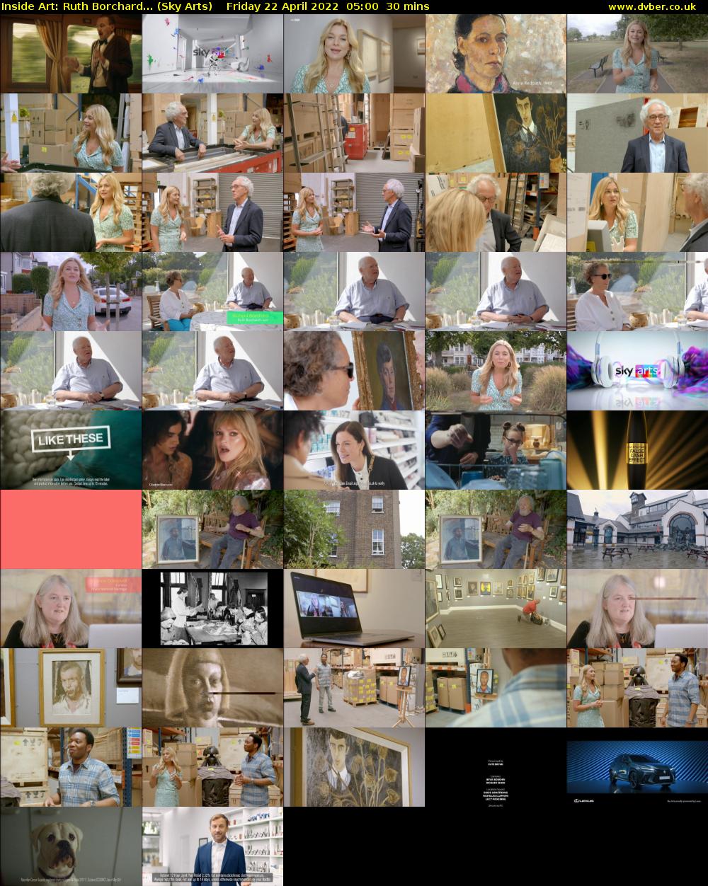 Inside Art: Ruth Borchard... (Sky Arts) Friday 22 April 2022 05:00 - 05:30