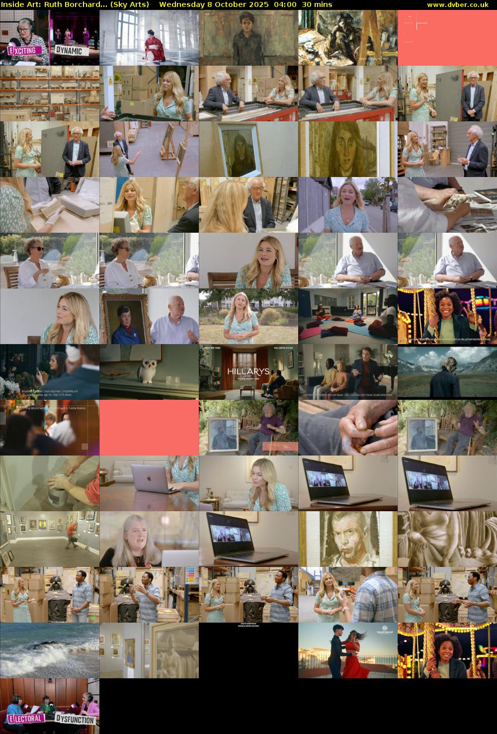 Inside Art: Ruth Borchard... (Sky Arts) Wednesday 8 October 2025 04:00 - 04:30