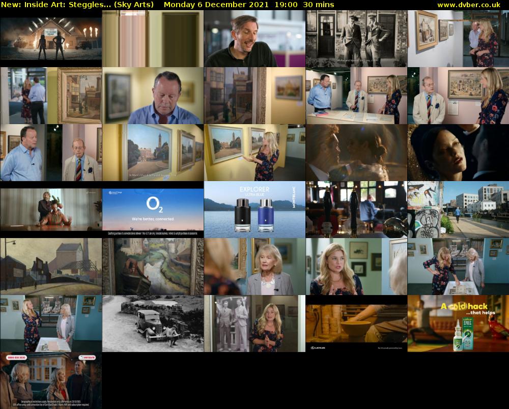 Inside Art: Steggles... (Sky Arts) Monday 6 December 2021 19:00 - 19:30