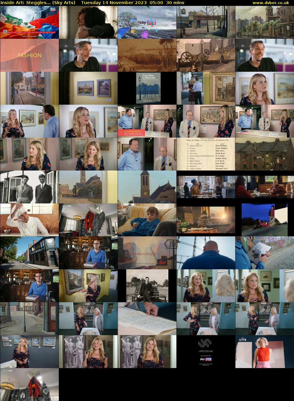 Inside Art: Steggles... (Sky Arts) Tuesday 14 November 2023 05:00 - 05:30