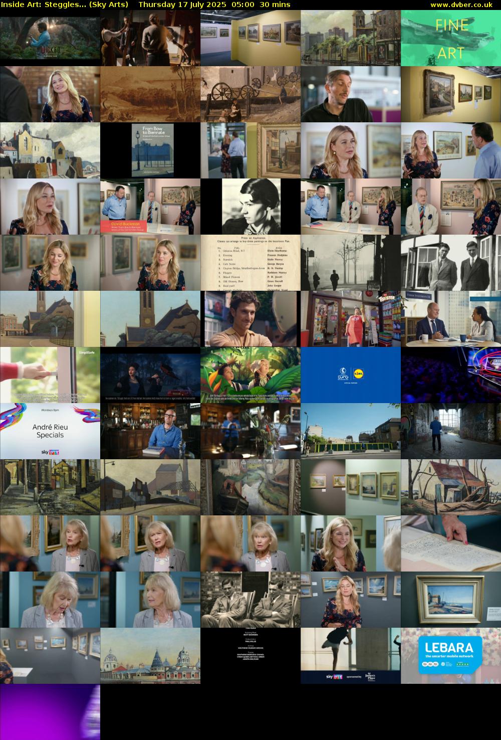 Inside Art: Steggles... (Sky Arts) Thursday 17 July 2025 05:00 - 05:30