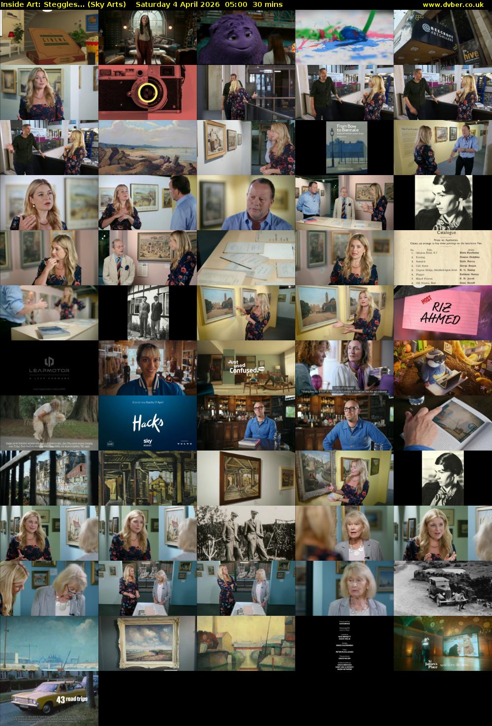 Inside Art: Steggles... (Sky Arts) Saturday 4 April 2026 05:00 - 05:30