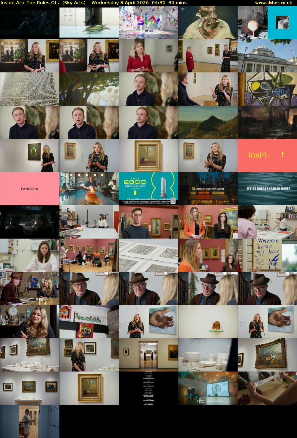Inside Art: The Rules Of... (Sky Arts) Wednesday 8 April 2026 04:30 - 05:00