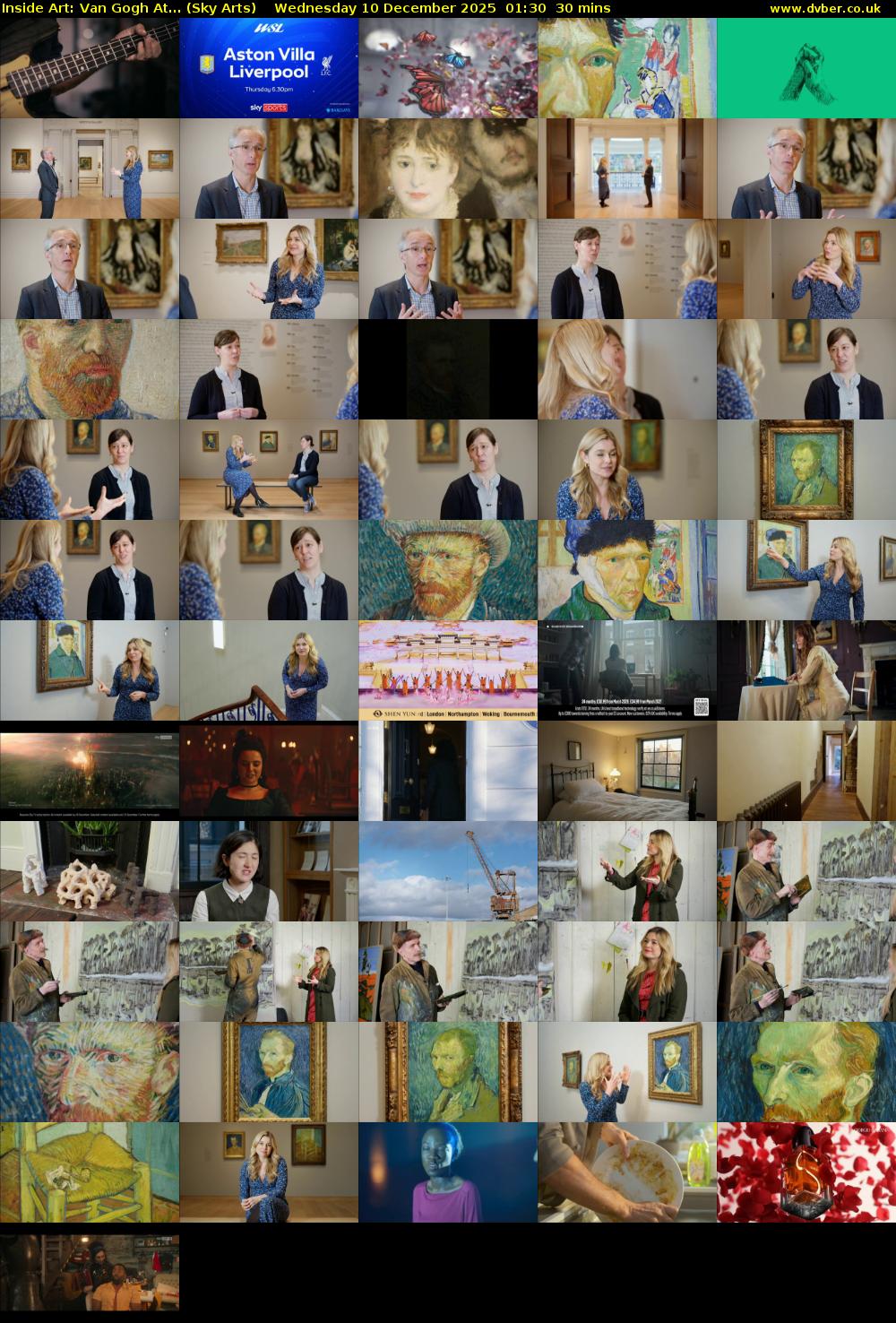Inside Art: Van Gogh At... (Sky Arts) Wednesday 10 December 2025 01:30 - 02:00