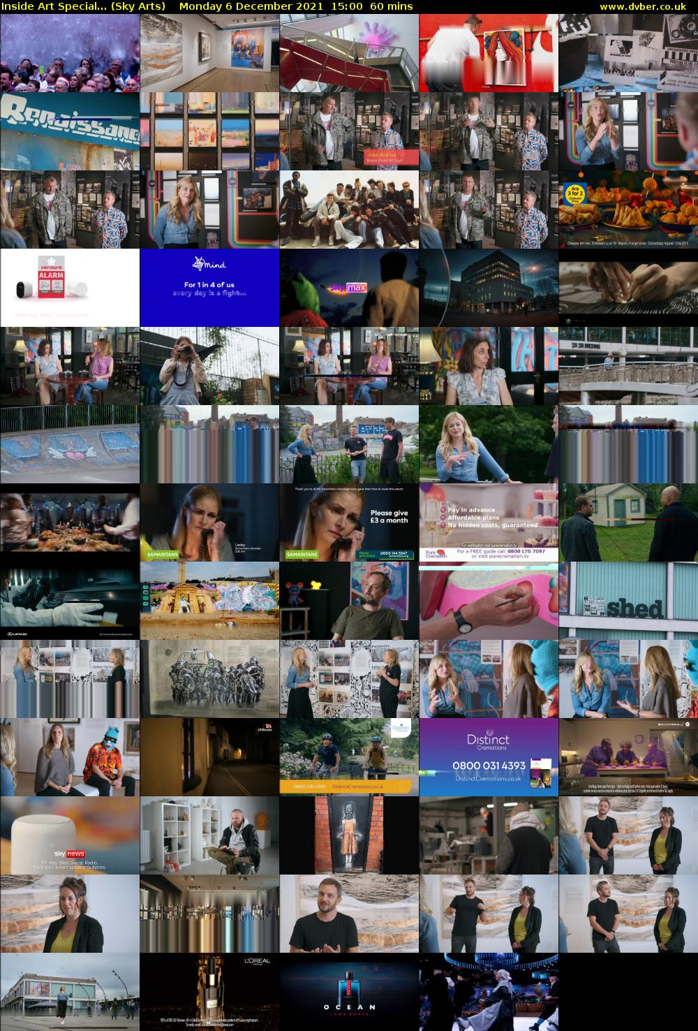 Inside Art Special... (Sky Arts) Monday 6 December 2021 15:00 - 16:00