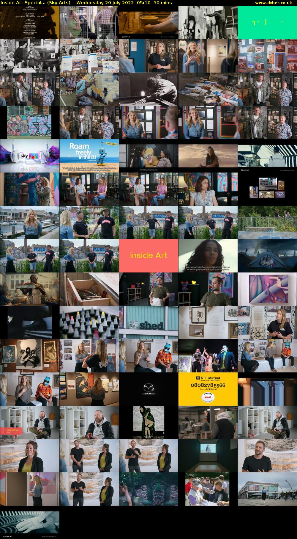 Inside Art Special... (Sky Arts) Wednesday 20 July 2022 05:10 - 06:00