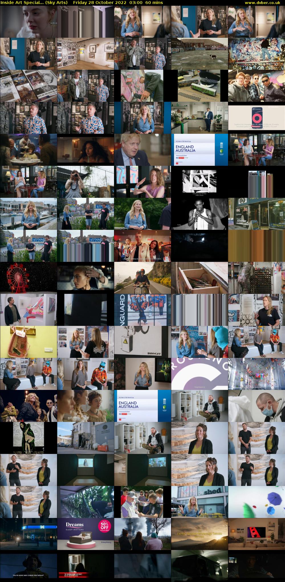 Inside Art Special... (Sky Arts) Friday 28 October 2022 03:00 - 04:00