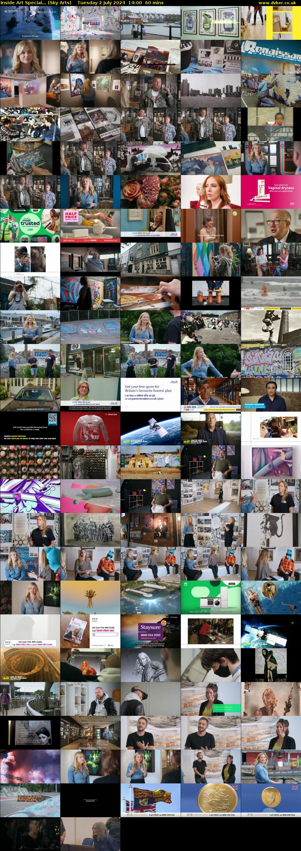 Inside Art Special... (Sky Arts) Tuesday 2 July 2024 14:00 - 15:00