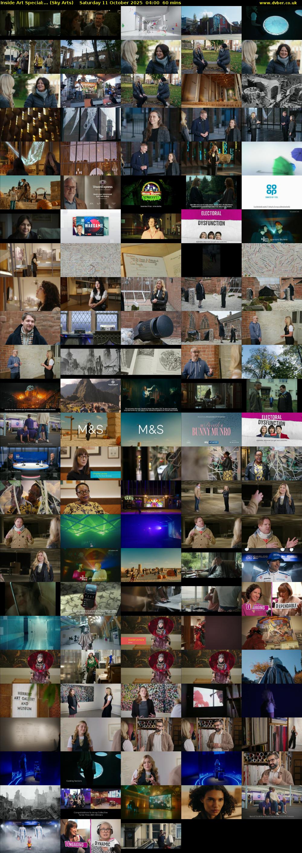 Inside Art Special:... (Sky Arts) Saturday 11 October 2025 04:00 - 05:00