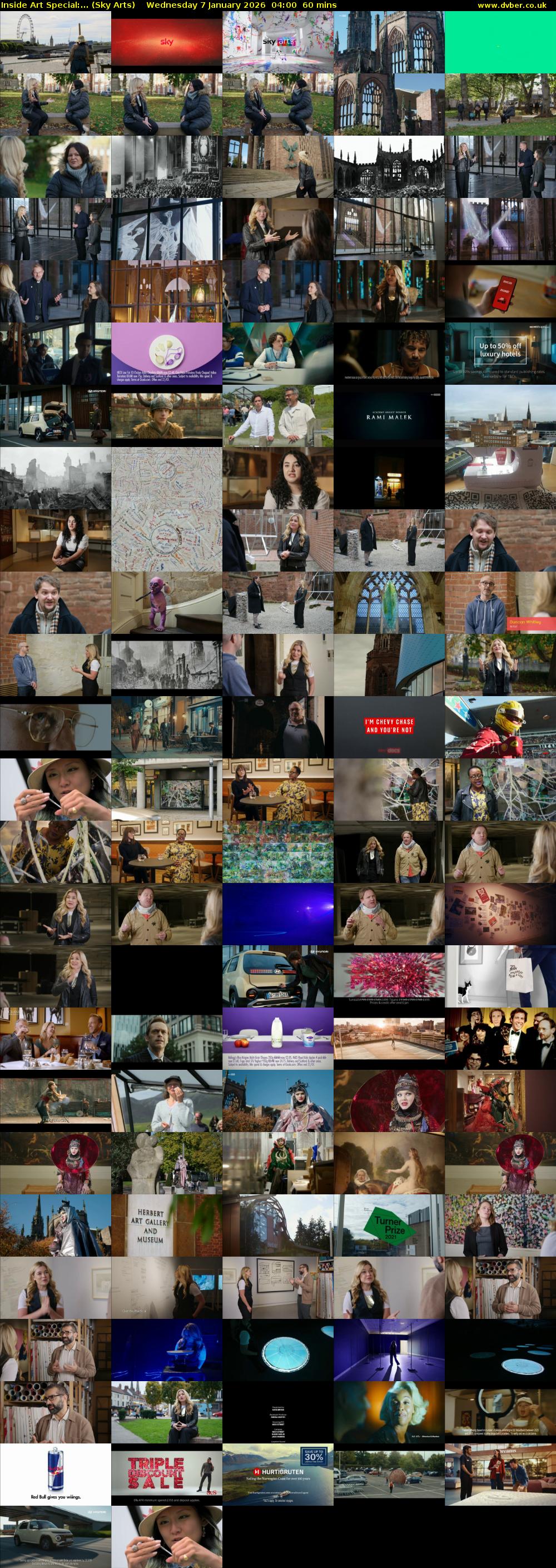 Inside Art Special:... (Sky Arts) Wednesday 7 January 2026 04:00 - 05:00