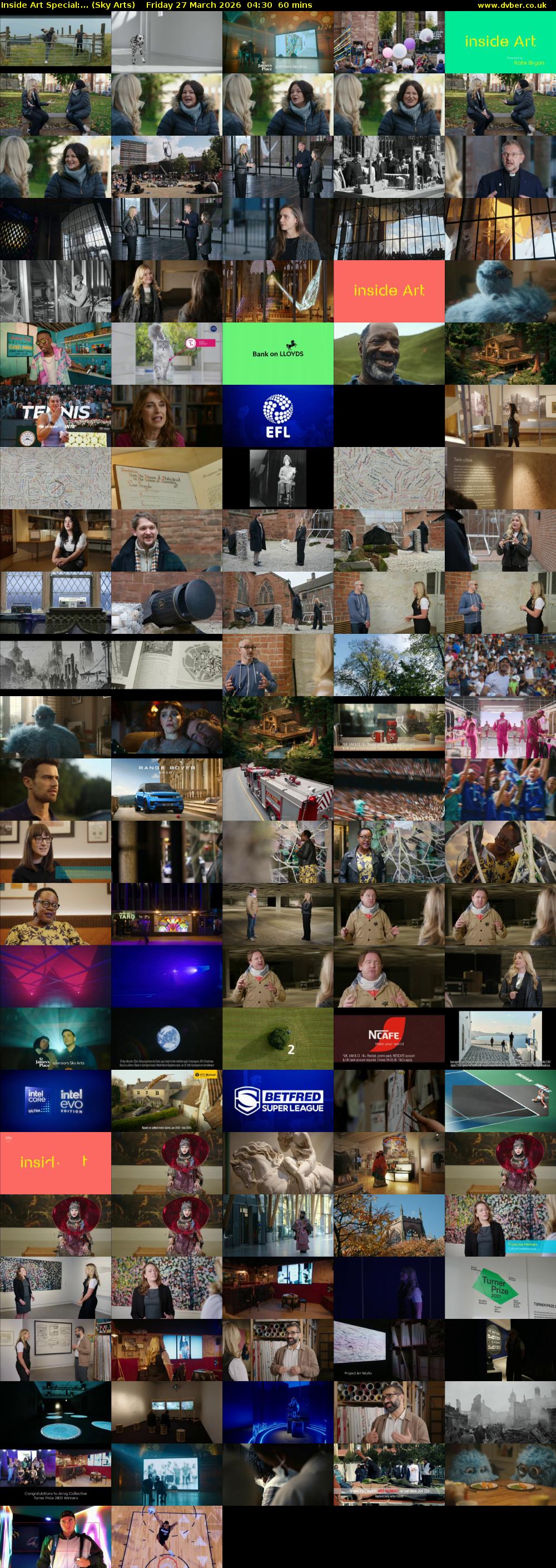 Inside Art Special:... (Sky Arts) Friday 27 March 2026 04:30 - 05:30