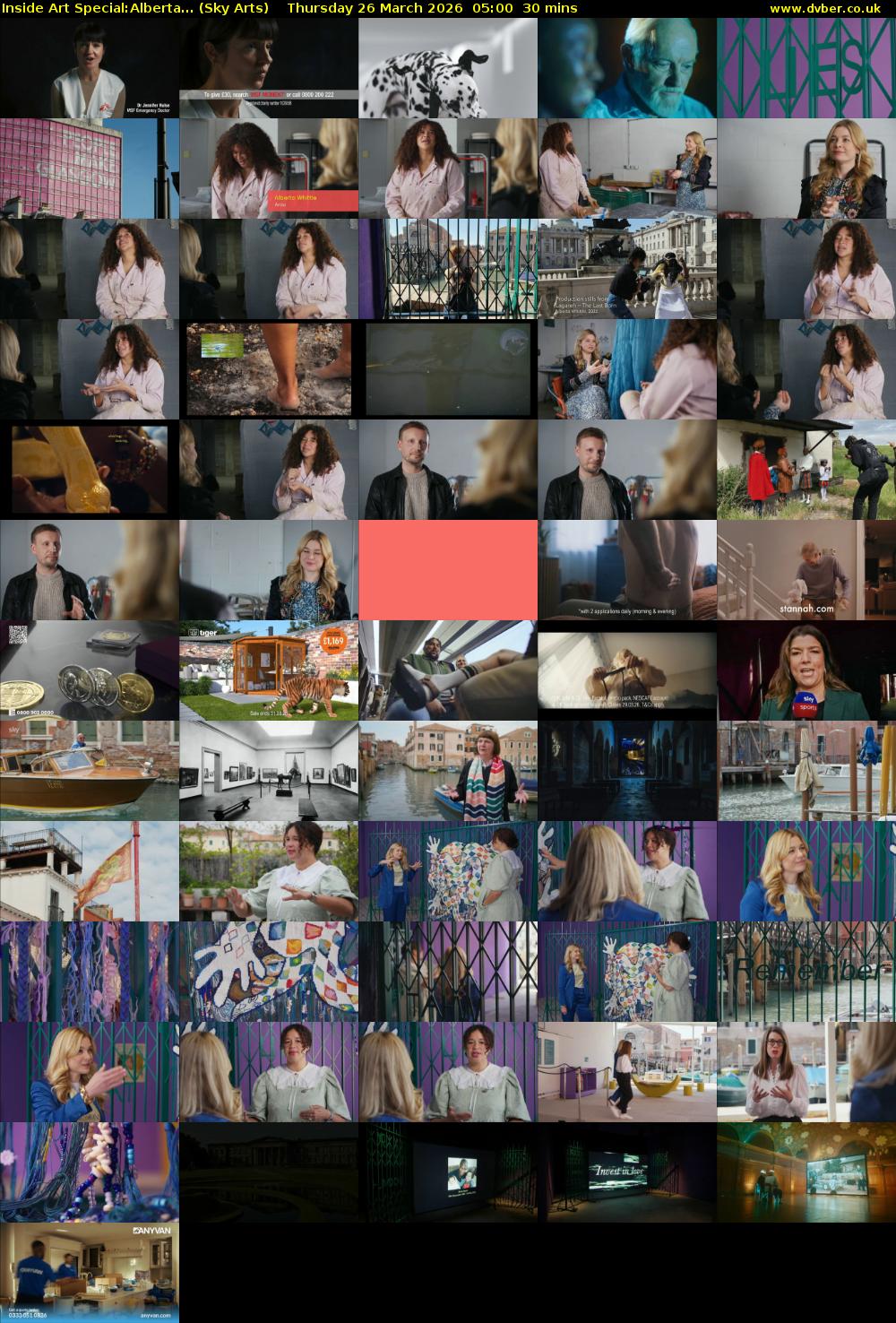 Inside Art Special:Alberta... (Sky Arts) Thursday 26 March 2026 05:00 - 05:30