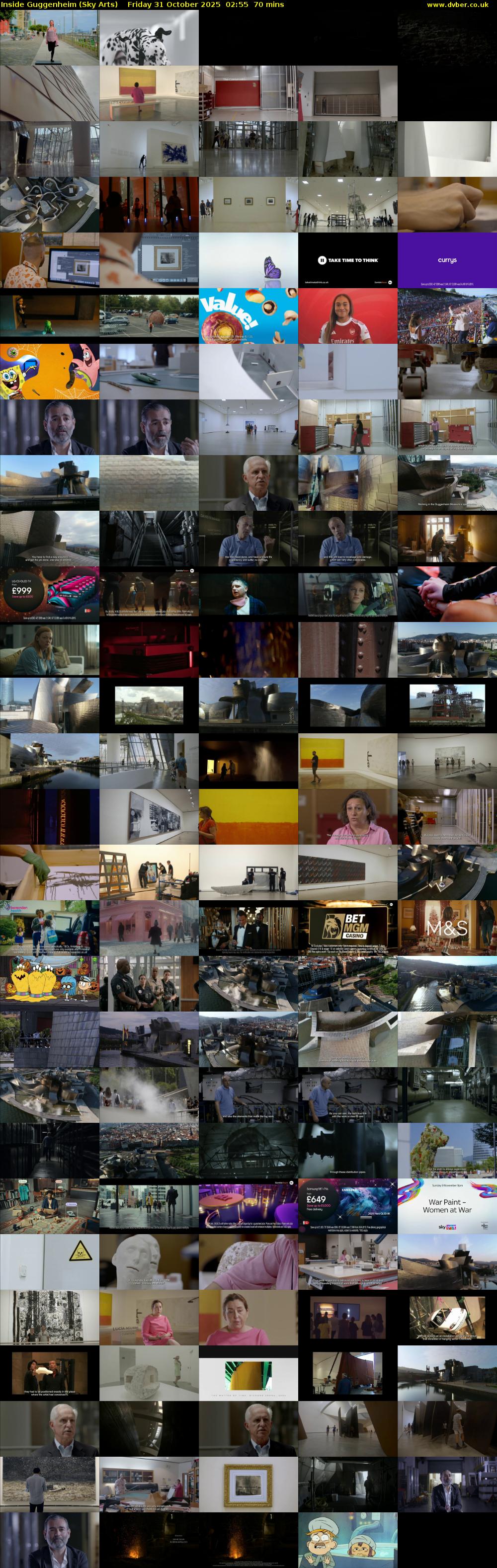 Inside Guggenheim (Sky Arts) Friday 31 October 2025 02:55 - 04:05