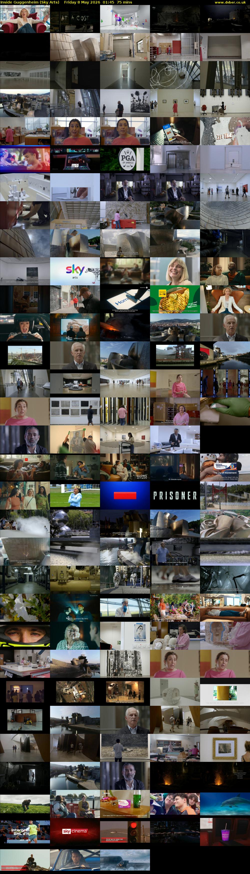 Inside Guggenheim (Sky Arts) Friday 8 May 2026 01:45 - 03:00