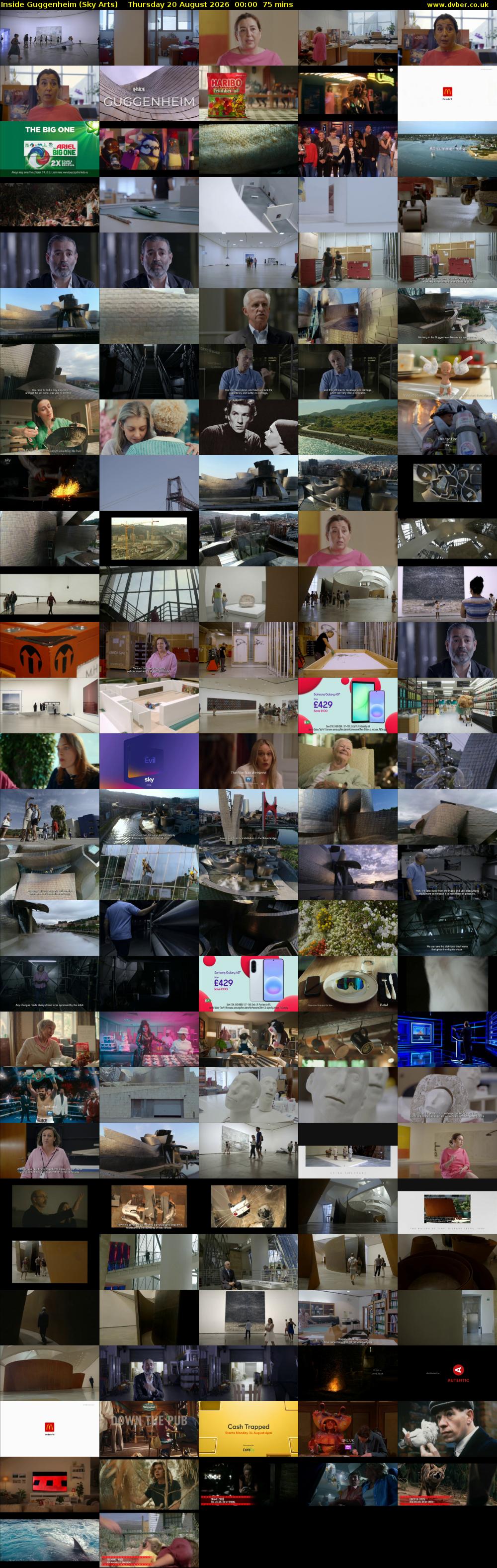 Inside Guggenheim (Sky Arts) Thursday 20 August 2026 00:00 - 01:15