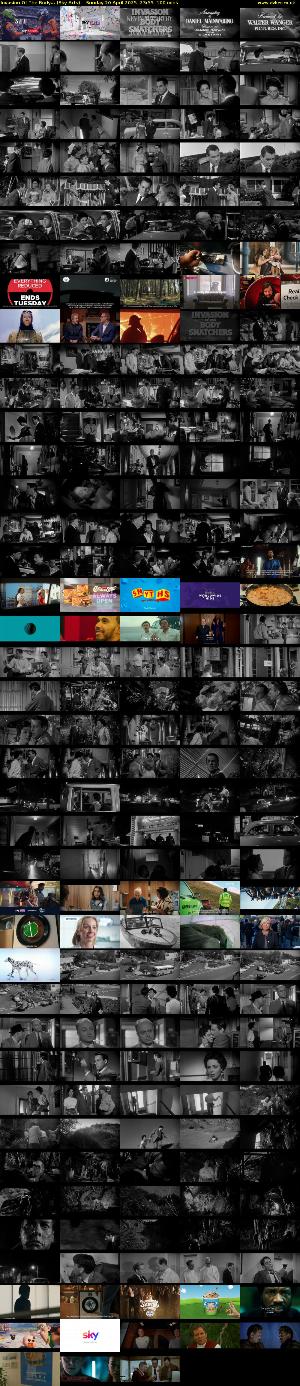 Invasion Of The Body... (Sky Arts) Sunday 20 April 2025 23:55 - 01:35