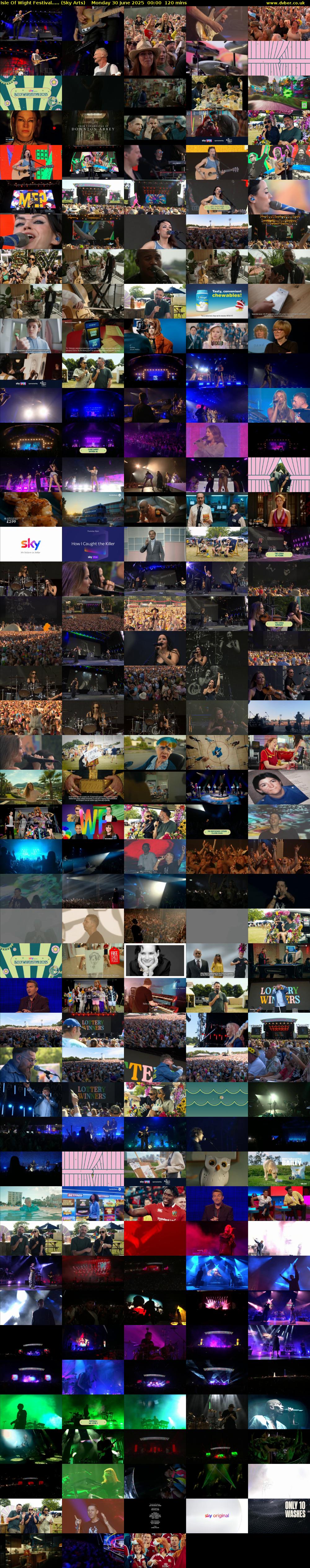 Isle Of Wight Festival..... (Sky Arts) Monday 30 June 2025 00:00 - 02:00