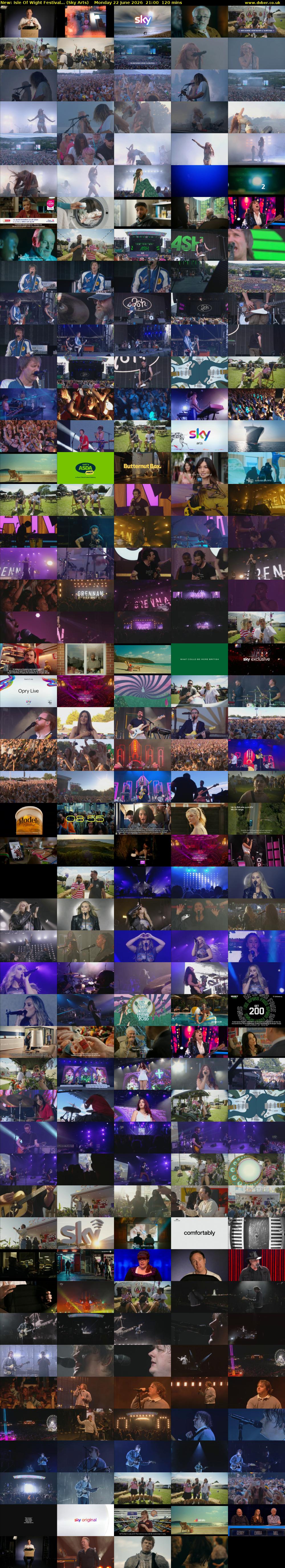 Isle Of Wight Festival... (Sky Arts) Monday 22 June 2026 21:00 - 23:00
