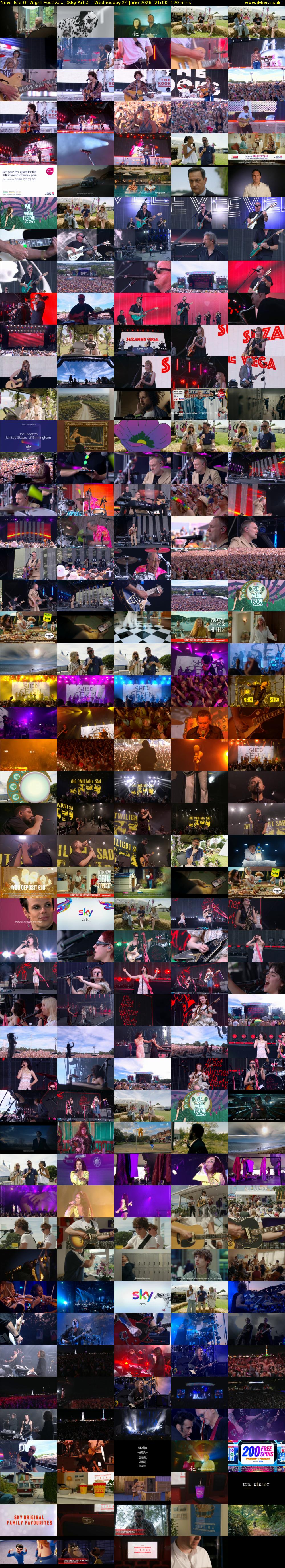 Isle Of Wight Festival... (Sky Arts) Wednesday 24 June 2026 21:00 - 23:00