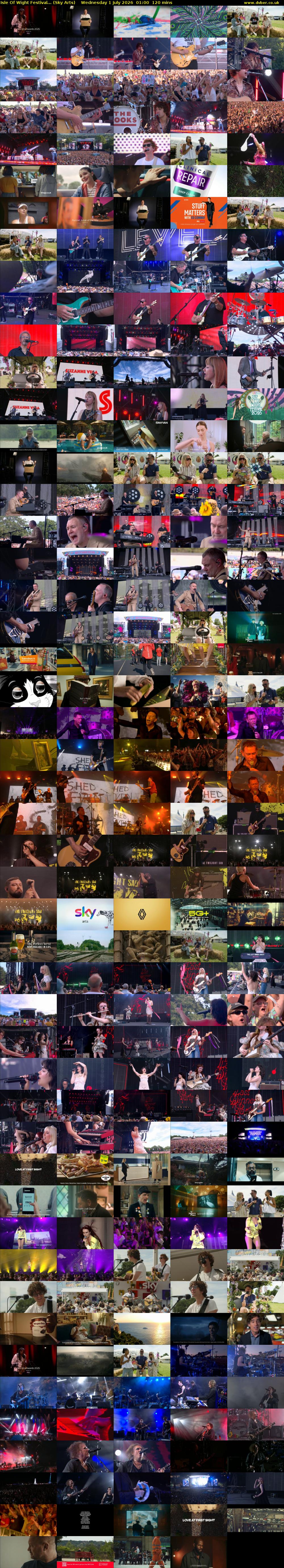 Isle Of Wight Festival... (Sky Arts) Wednesday 1 July 2026 01:00 - 03:00